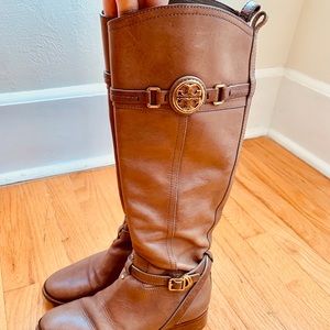 Tory Burch Calista Riding Boot Tan Brown size 7 M
